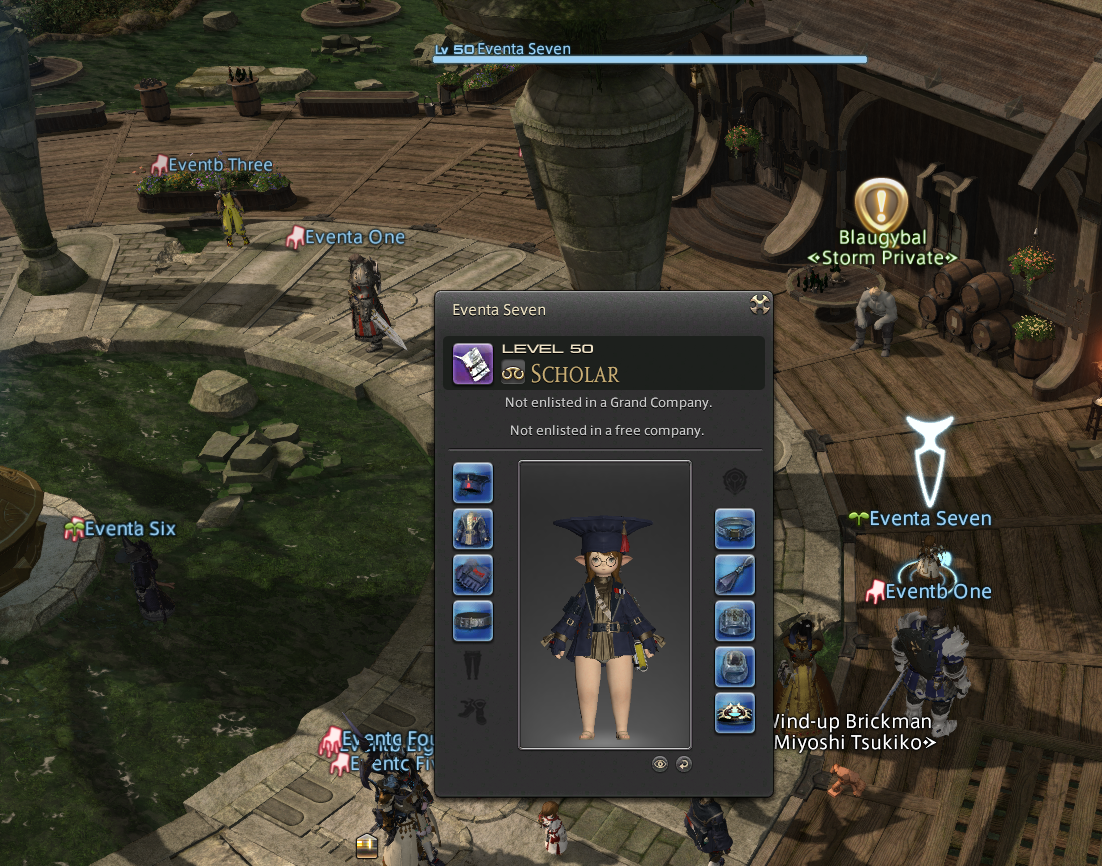 Mateus FanFest Character Setup Camp Bronze Lake ffxiv