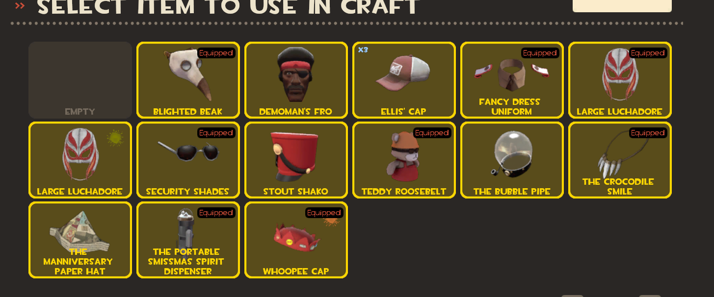 What should I use to craft the Bread Box? r/tf2