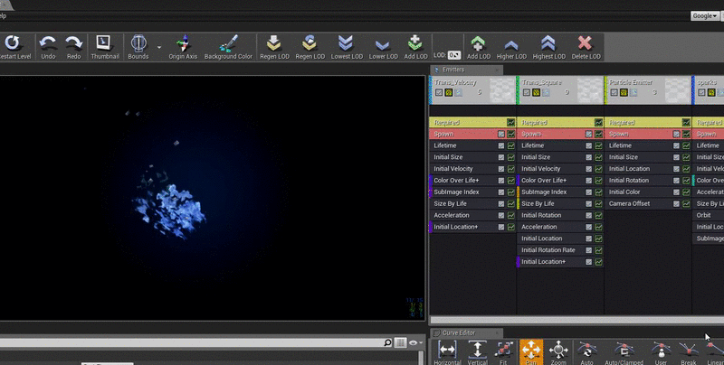 particle system disappearing despite setting bounds