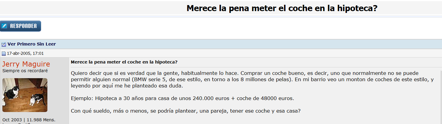 me acabo de comprar un piso y me ha sobrado unos 40 mil euros para un coche