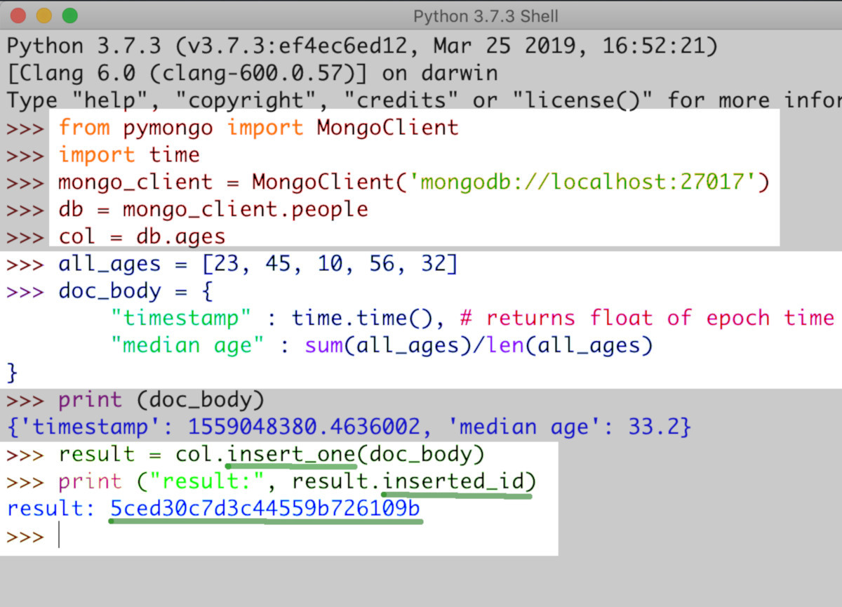 Screenshot of Python IDLE 