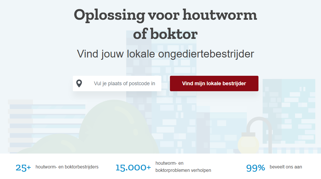 Houtworm en boktor bestrijden!