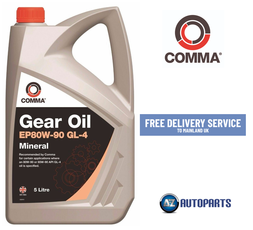 Comma EP80W90 GL4 Mineral Gear Oil Fluid Lubricant Lube 5L GO45L