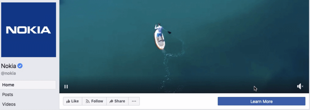Facebook cover video by Nokia