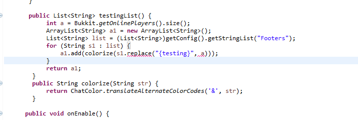 String list placeholders..? | SpigotMC - High Performance Minecraft
