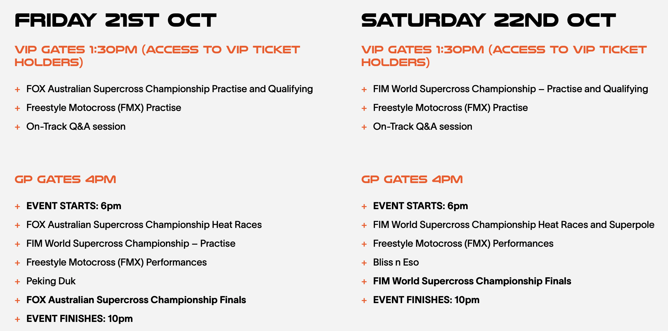 Melbourne World Supercross (Australian GP) Links - Moto-Related - Motocross Forums / Message Boards