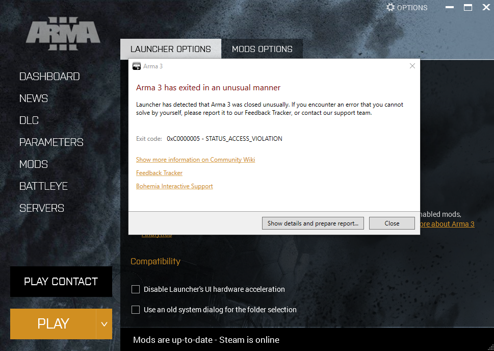 arma 3 access violation arma 3 access violation