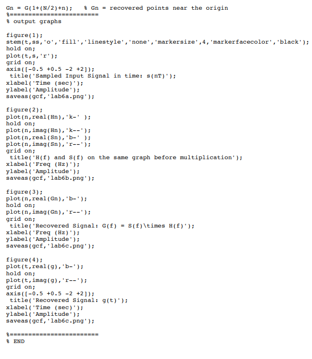 Signals and Systems MATLAB? Please check code | Chegg.com
