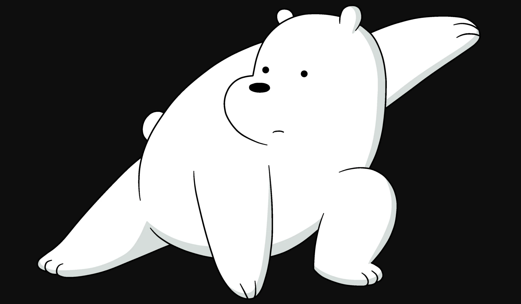 Включи белый мультяшный. We bare Bears белый медведь. Белый медведь из мультика. Вся правда о медведях белый. Белый медведь из вся правда о медведях.