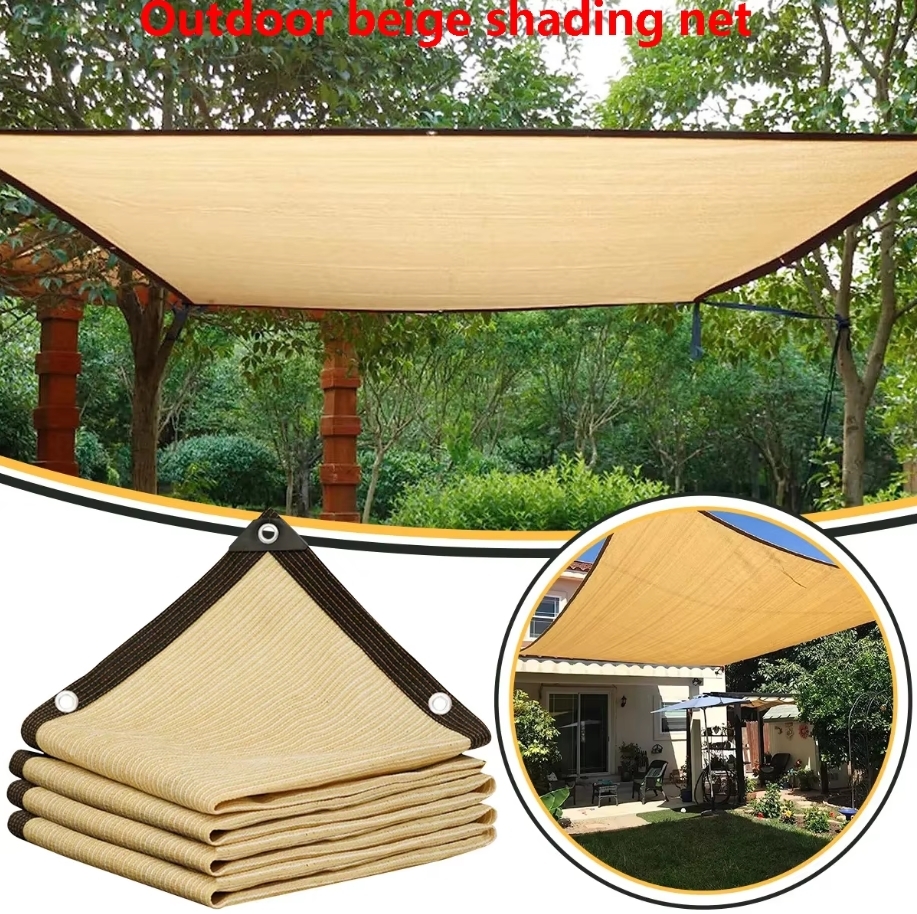  HDPE Sunshade Net for Garden, UV Protection, Outdoor Pergola, Sun Cover, Pool Awning, Plant Shed Sail, 90% Shading