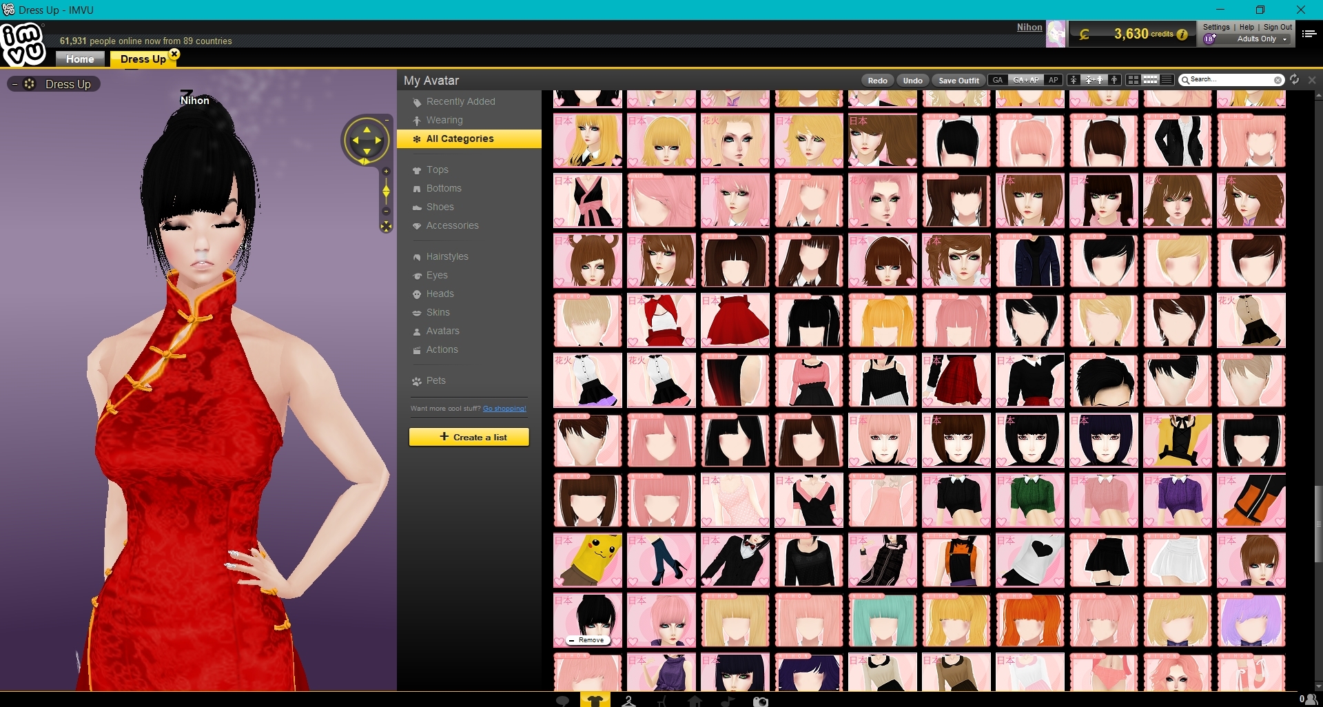 Sold Nihon Imvu Kawaii Anime Theme Acc For Sale Perm