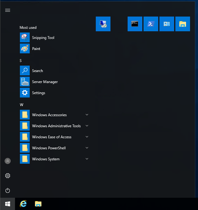 Clean Start Menu