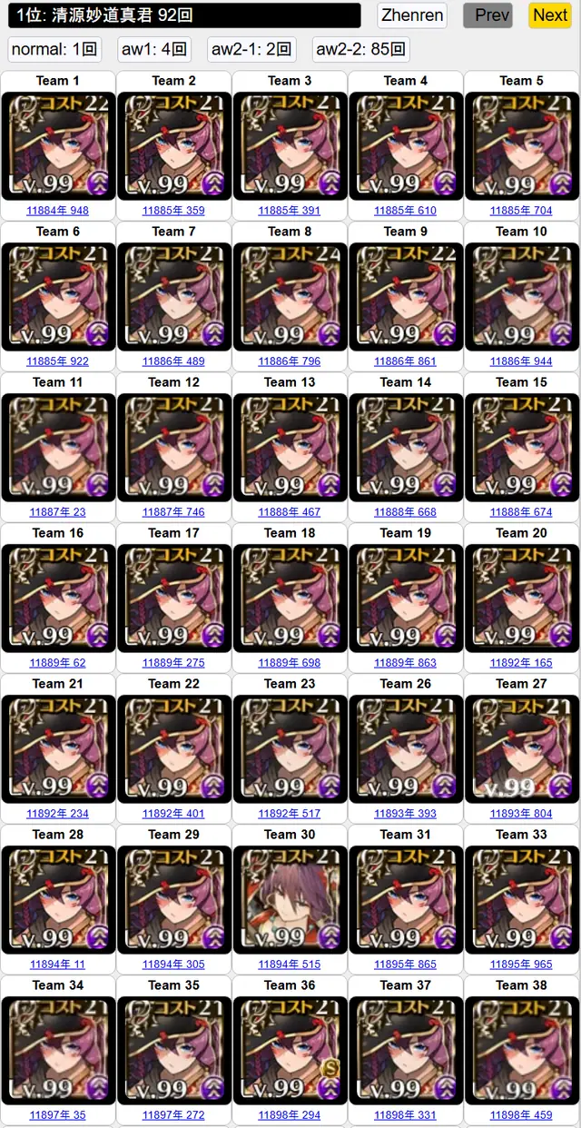 ６年前のキャラなのに未だ現役！？清源妙道真君が強すぎる件についての参考画像 - わんにゃんランド - アイギス攻略まとめ