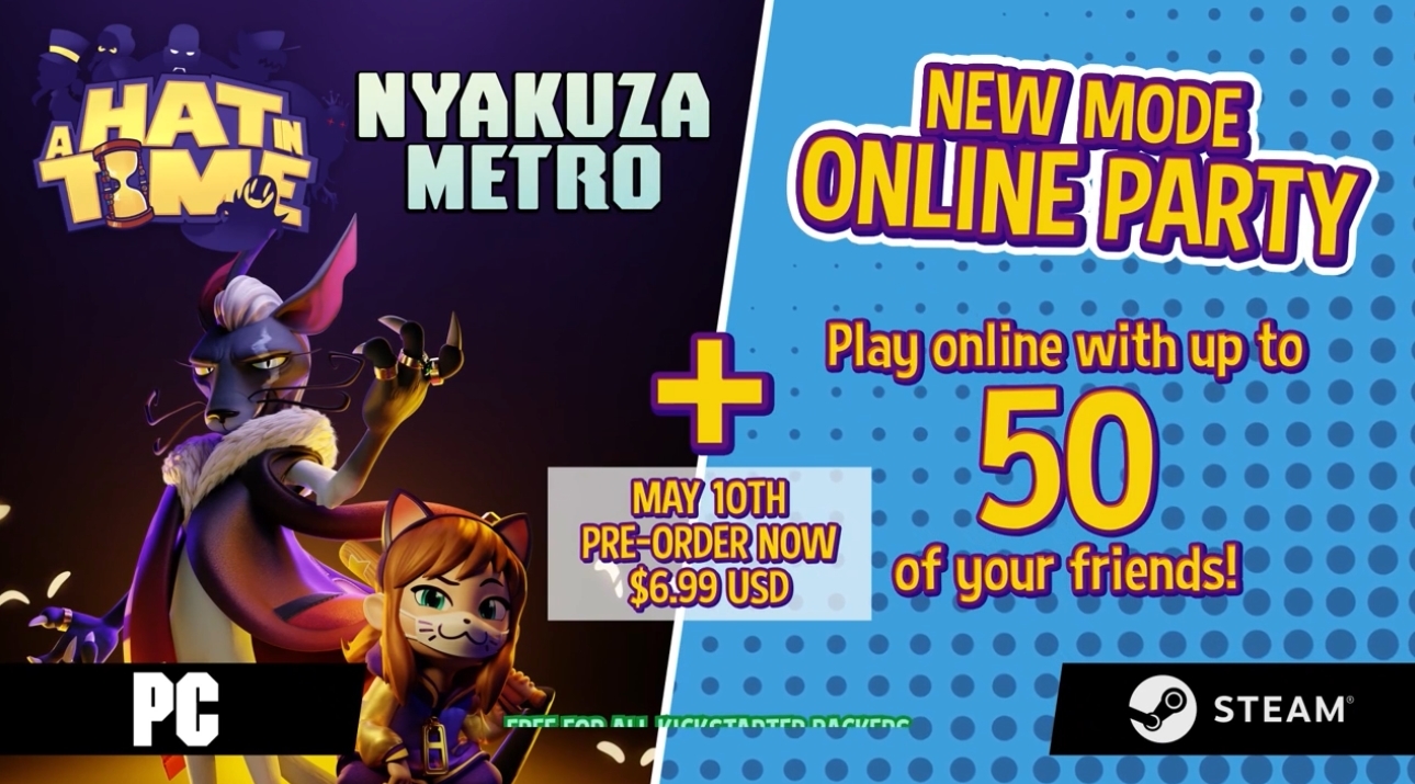 Nikita Kamlenok - Backer Character: A Hat in Time - Nyakuza Metro DLC,  2019