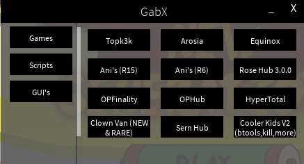 Big Update Gabx V1 2 Op Script Hub - rose hub roblox gui