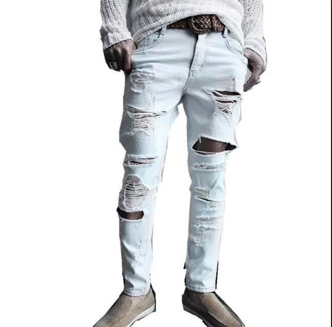 que opinas de los pantalones rotos en tios?