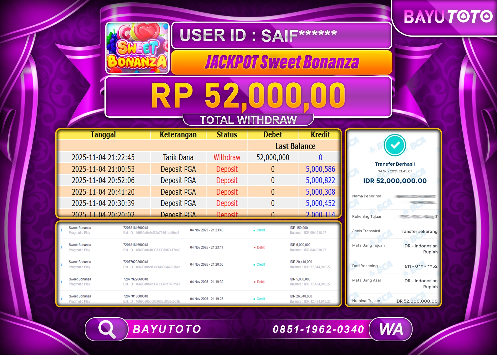 member-bayutoto-jackpot-di-slot-sweet-bonanza--pragmatic-play-rp-52000-000-lunas-11-03-10-2025-11-04