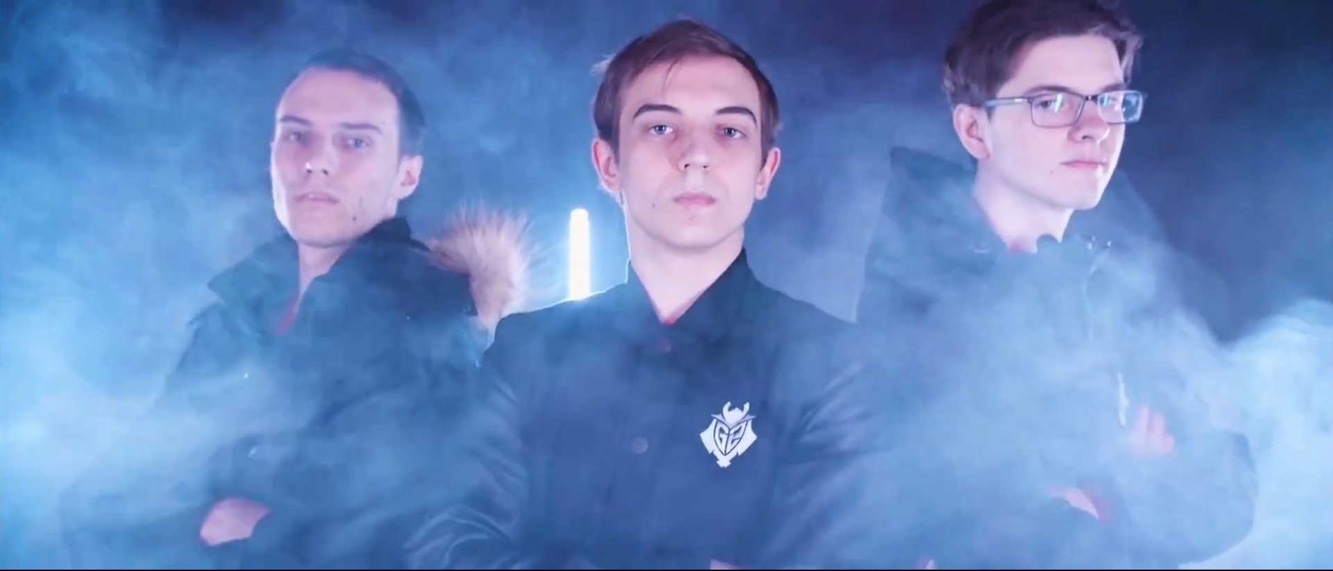 Perkz, Caps y Mykix posando en el vídeo oficial del anuncio. Fuente: Twitter de G2 Esports Perkz, Caps y Mykix posando en el vídeo oficial del anuncio. Fuente: Twitter de G2 Esports