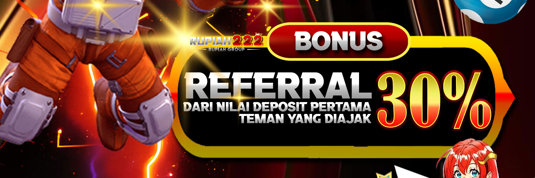 BONUS REFERRAL 30% DI AWAL