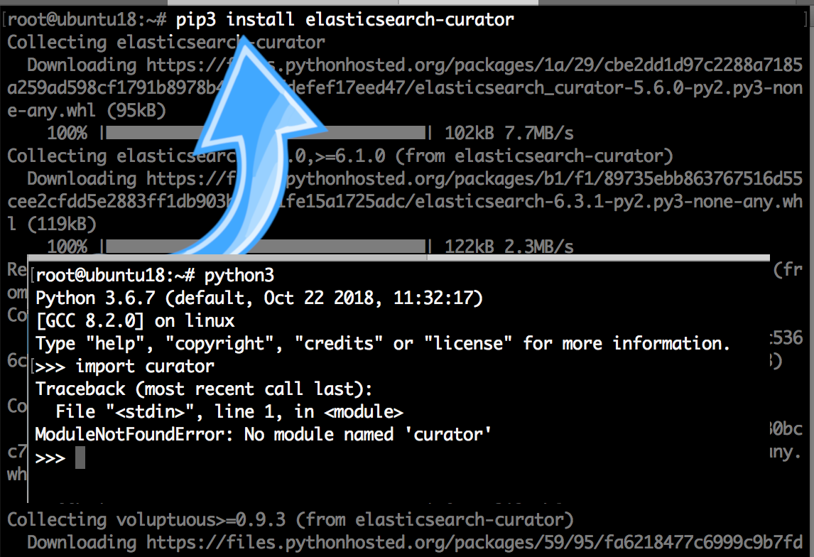 Install Curator with pip3