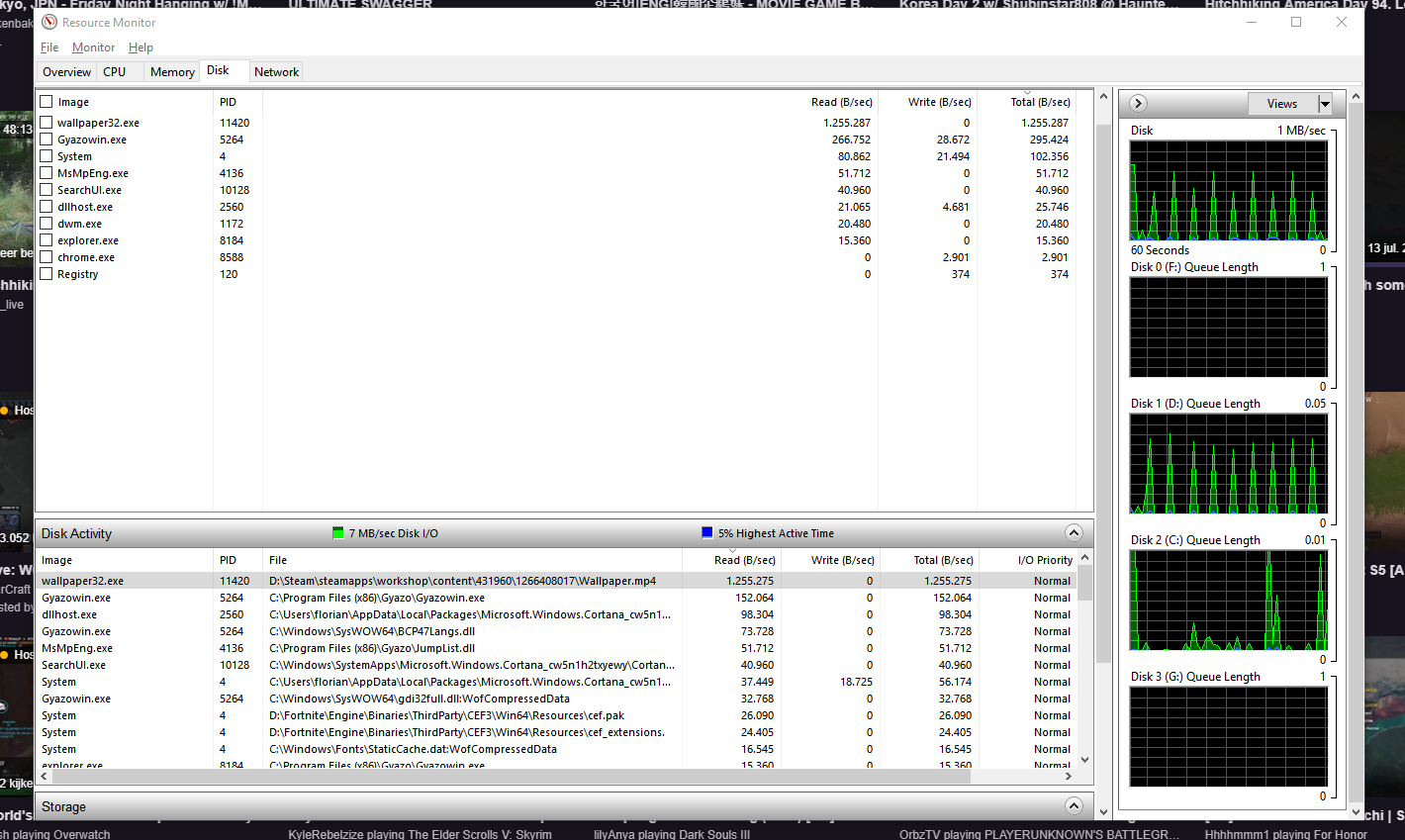 Wallpaper Engine still running in background behind game (borderless window) Wallpaper Engine