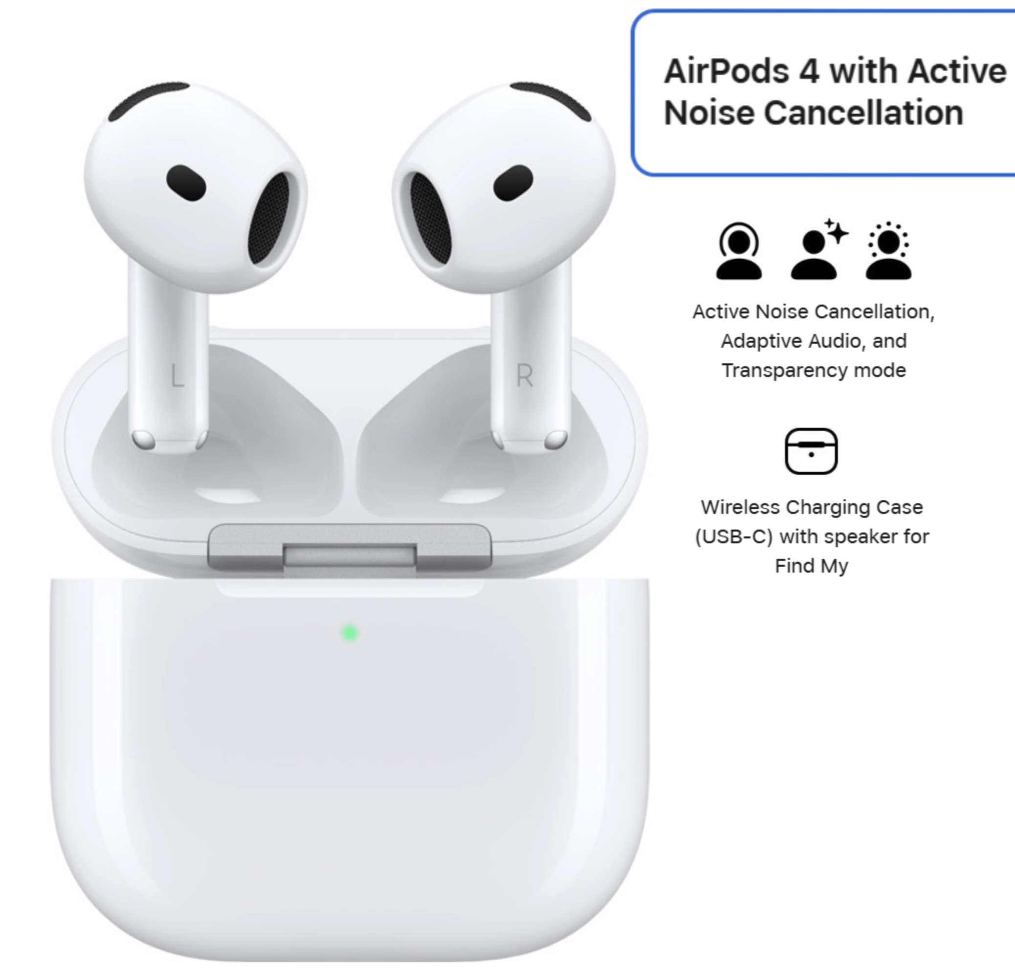 AirPods 4 アクティブノイズキャンセリング搭載モデル レンタル開始