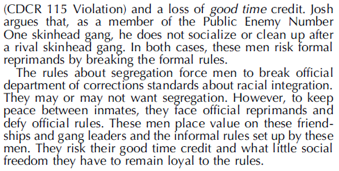  Race Relations: Social Order Of Prison  04c7d0f3e64623e1a68c747484d1ae22