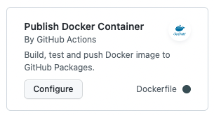 Publish Docker Container action