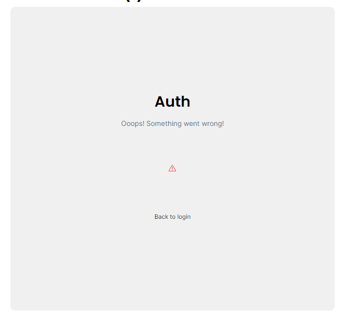 New view login page
