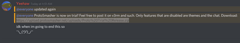 Release Protosmasher Trial W Proof