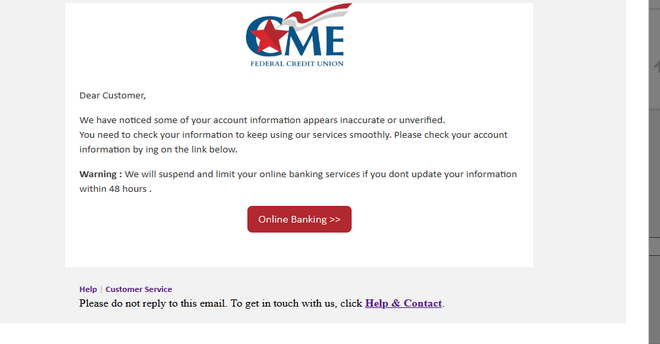 ⚫ cmefcu Letter High Quality Send Inbox HTML 2025 ✅