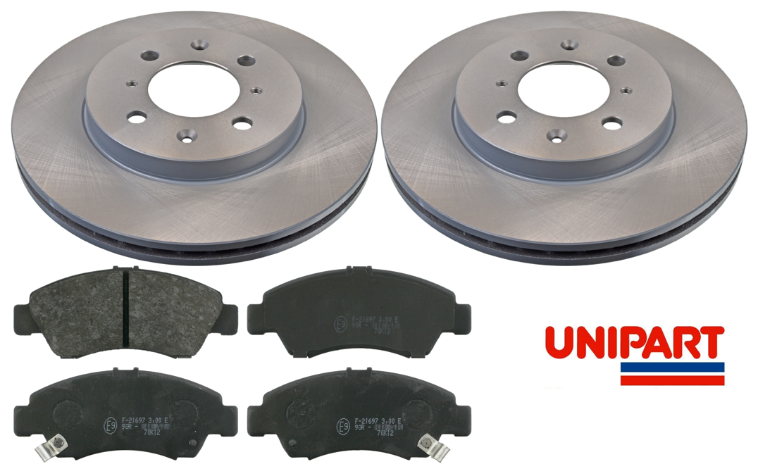 For Honda Jazz MK1 1.2 1.4 20022004 Front Brake Discs & Pads Pair