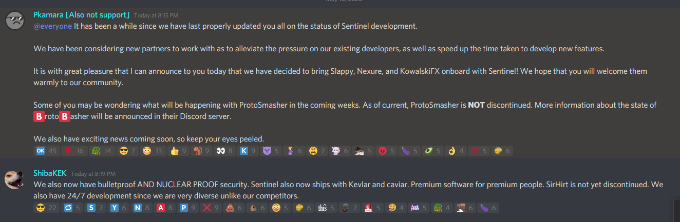 Thoughts On Protosmasher And Sentinel Most Likely Merging