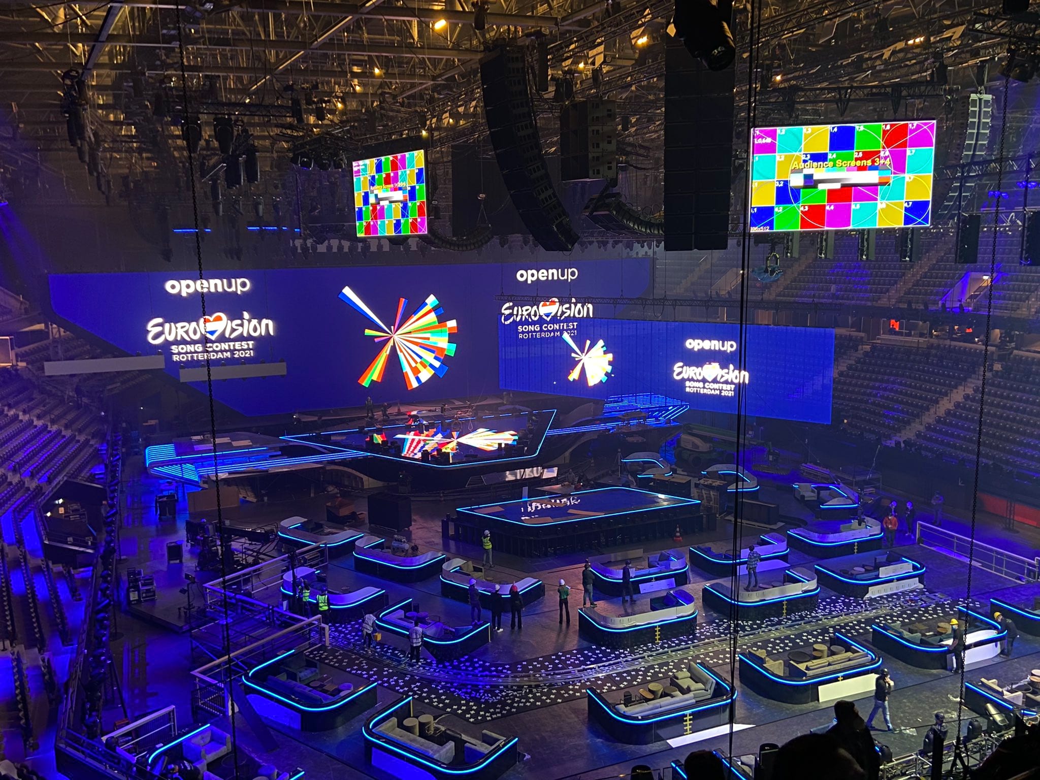 Евровидение 2021. Евровидение 2021 Арена. Eurovision 2021 Stage. Роттердам Евровидение 2021. Сцена Евровидения 2021.