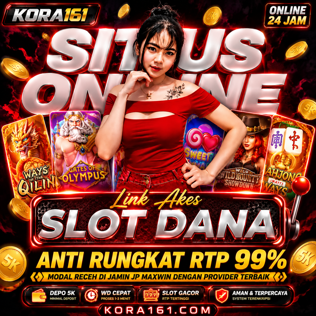 KORA161 : Penyedia Slot Depo 5K dengan Jalur Digital Berkecepatan Tinggi dan Akses Tanpa Hambatan