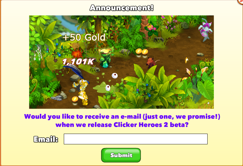 whan is clicker heroes 2 iscomeing out