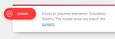 Error message