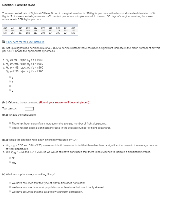 Solved Section Exercise 9 22 The Mean Arrival Rate Of Fli