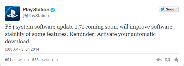 Atualização 1.71 para a PS4 já disponível 0869f1593bb14ae9e000216bf43c31c9