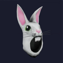 White Bunny Head