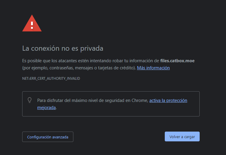 No puedo ver los videos que postean de CatBox