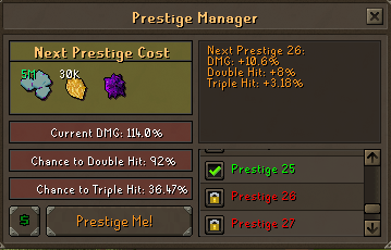 Elite Prestige Tiers