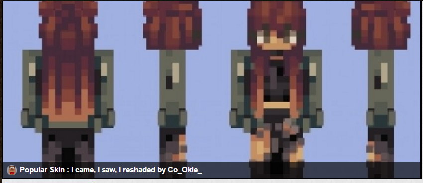 I came, I saw, I reshaded | FIRST POPREEL WOO Minecraft Skin