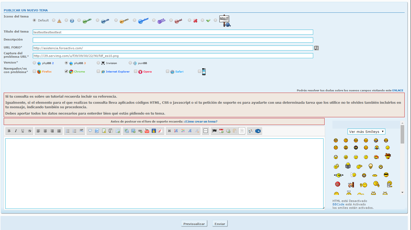 Sección Preguntas sobre tu Foro, no puedo usar previsualizar, ni enviar 09a9d7cb3141f0eb9ff7bd8474c0978c