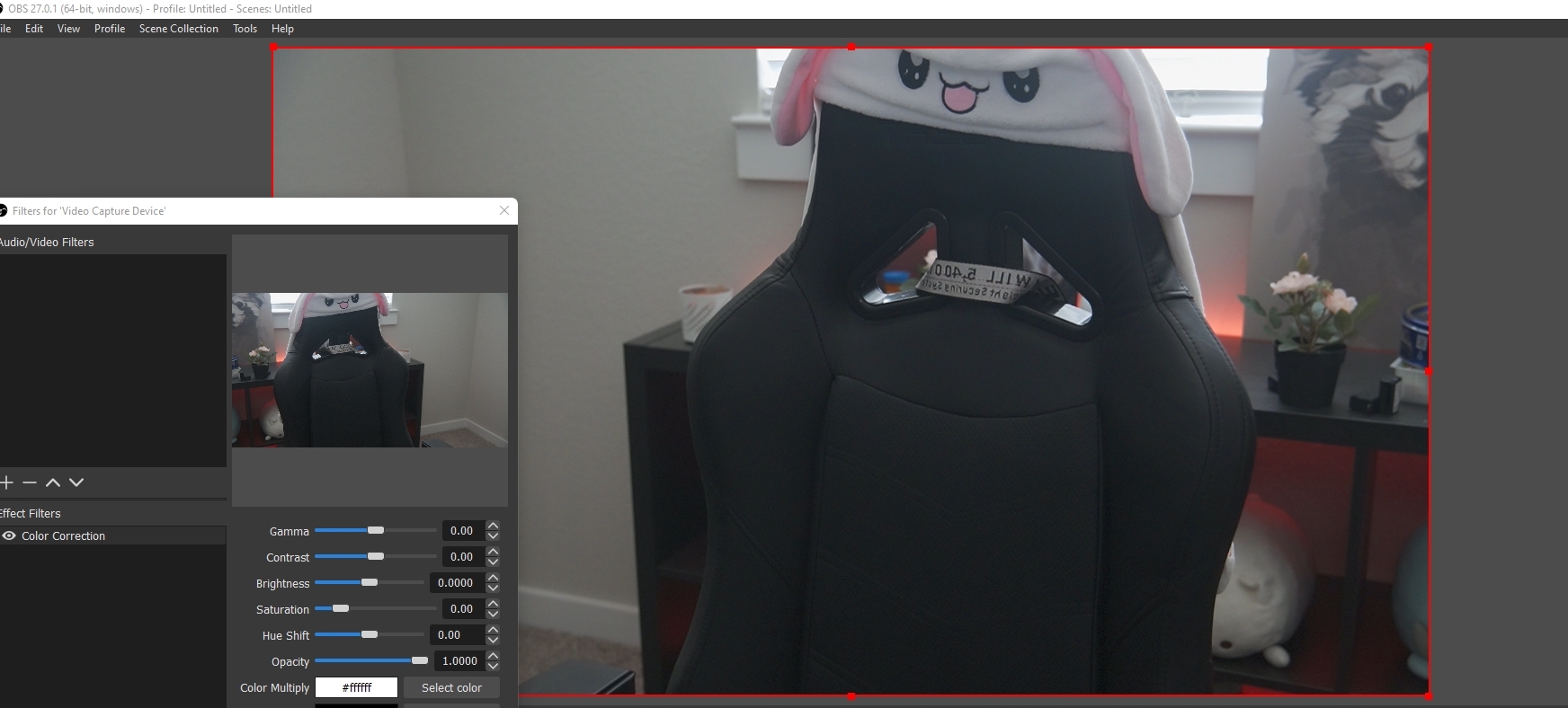 Color Correction in New Versions of OBS (Bugged upon new source?) r/obs