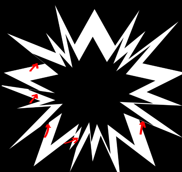 How to avoid rounding edges when shrinking growing gimp