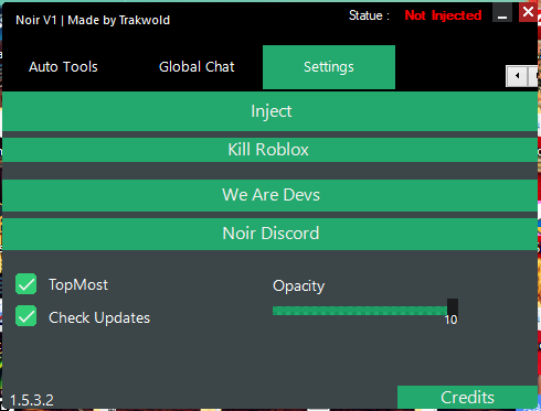Giant Update Noir V1 5 3 2 Roblox Exploit Wearedevs Forum - how to inject models roblox