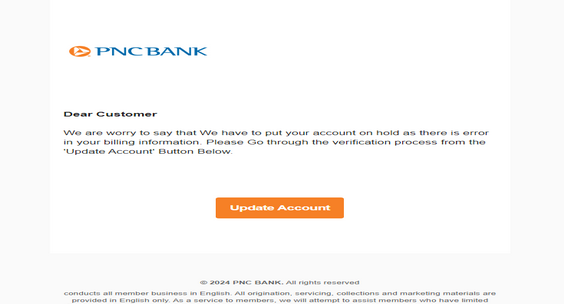 ✅ Pnc Bank- Letter ☑️ High Quality Send Inbox HTML 2025 ✅