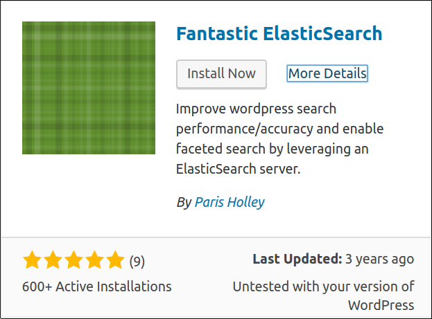 Fantastic Elasticsearch Installed