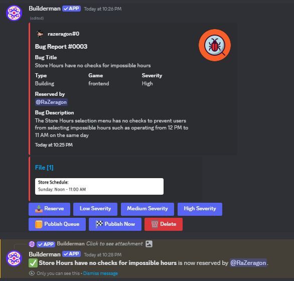 image on how to reserve a bug report